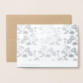 Carte Dorée Bonnes Fêtes. Le luxe de Noël réel (Derrière avec enveloppe)