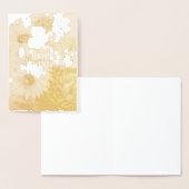 Carte Dorée Bougies d'anniversaire en feuille d'or (Affichage)