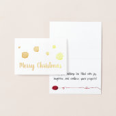 Carte Dorée Boules de Fil de Vacances artisanat (Affichage)