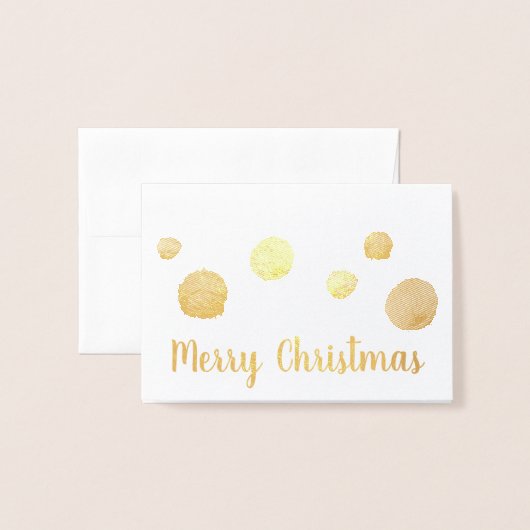 Carte Dorée Boules de Fil de Vacances artisanat (Devant avec enveloppe)