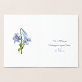 Carte Dorée Bouquet de Pâques Lily (Intérieur)