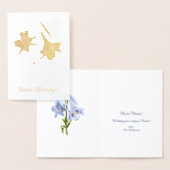 Carte Dorée Bouquet de Pâques Lily (Affichage)