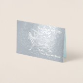 Carte Dorée Bull Caribou - Bonnes Fêtes (Devant)