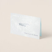 Carte Dorée Bull Moose - Bonnes Fêtes (Devant)