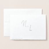 Carte Dorée Burgundy & Rose Gold Geode Merci Mariage Photo (Derrière avec enveloppe)