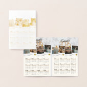 Carte Dorée Calendrier 2026 (Affichage)