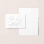 Carte Dorée Calligraphie moderne À mon père mariage (Affichage)