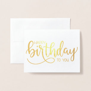 Carte Dorée Calligraphie simple minimaliste par lettres Annive