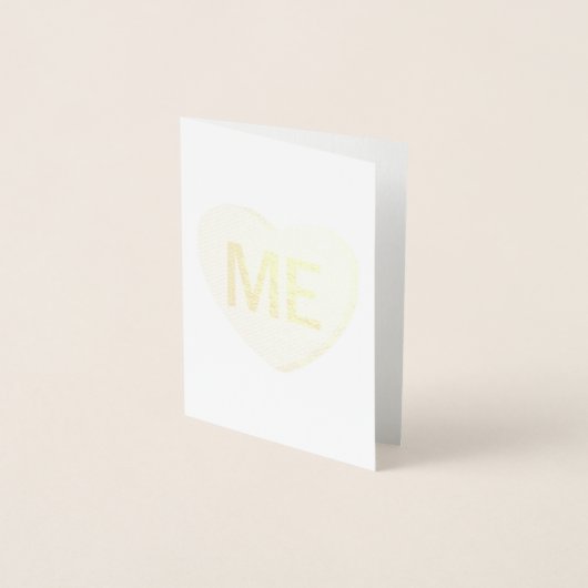 Carte Dorée Candy Heart - MOI (Devant)
