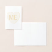 Carte Dorée Candy Heart - MOI (Affichage)