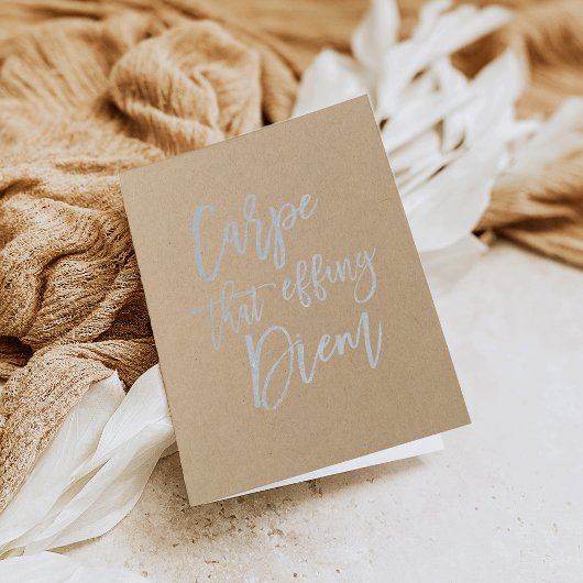 Carte Dorée Carpe Ce Diem Efficace | ARGENT