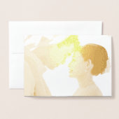 Carte Dorée Carré classique double bonheur Mariage chinois (Derrière avec enveloppe)