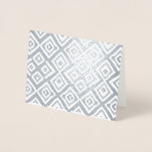 Carte Dorée Carrés aléatoires Abstraits or ou argent (Devant)