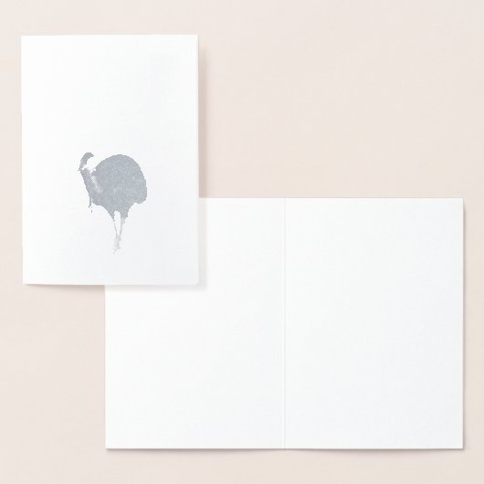 Carte Dorée Cassowary (Casuarius occasiarius) (Affichage)