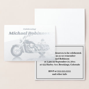 Carte Dorée Célébration de la vie en moto moderne