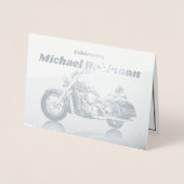 Carte Dorée Célébration de la vie en moto moderne (Devant)