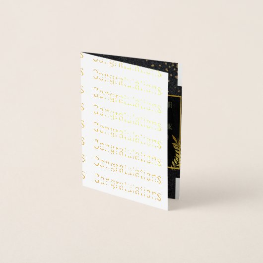 Carte Dorée Célébration de votre succès (Devant)