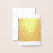 Carte Dorée Célébration de votre succès (Derrière avec enveloppe)