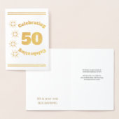 Carte Dorée Célébration du 50e anniversaire Starburst à (Affichage)