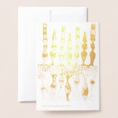 Carte Dorée Cellules cônes cellules tiges et neurones bipolair (Derrière avec enveloppe)