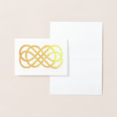 Carte Dorée Celtic Nœud Sans Fin - intérieur vide (Affichage)
