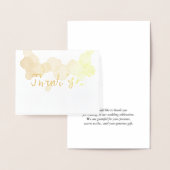 Carte Dorée Cercles contemporains Merci (Affichage)