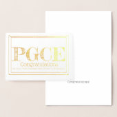 Carte Dorée Certificat de troisième cycle en éducation PGCE (Affichage)