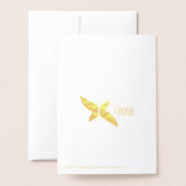 Carte Dorée 'C'est la saison Green Gold Company Appréciation (Derrière avec enveloppe)