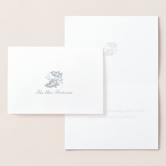 Carte Dorée C'Est La Saison Silver Foil (Affichage)