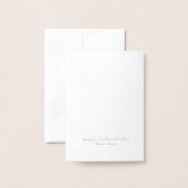 Carte Dorée Chalet Beaver de Noël Décoré Foil Card (Derrière avec enveloppe)