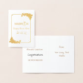 Carte Dorée Chaudière فltée Almabrouk mariage (Affichage)