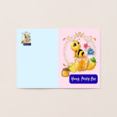 Carte Dorée Chéri, Jolie Abeille (Intérieur)