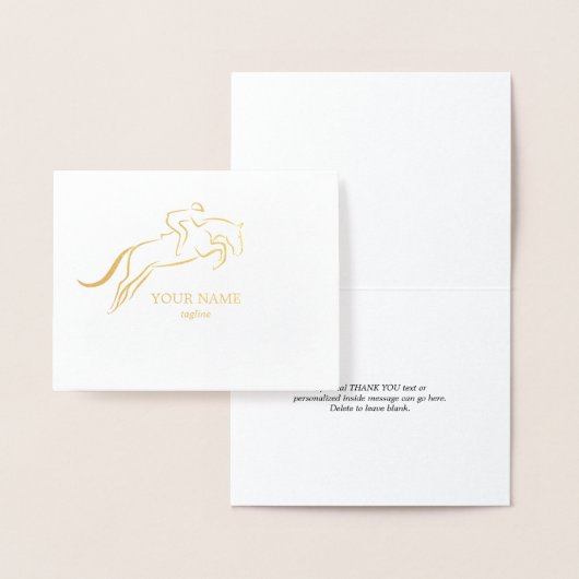 Carte Dorée Cheval de saut | Équitation | Entraîneur de chevau (Affichage)