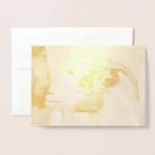 Carte Dorée Chèvre de Calico (Devant avec enveloppe)