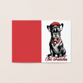 Carte Dorée Chic Frenchie : Design français élégant pour Bulld (Intérieur)