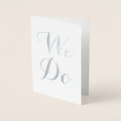 Carte Dorée Chic | Mariage Photo Silver (Devant)