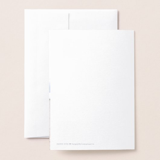 Carte Dorée Chic | Mariage Photo Silver (Derrière avec enveloppe)