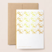 Carte Dorée Chinois Papercut Pig Année 2019 Luxury Kraft Card (Derrière avec enveloppe)