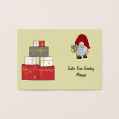 Carte Dorée Christmas Gnome (Intérieur)