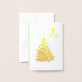 Carte Dorée Christmas Gnome (Derrière avec enveloppe)