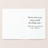 Carte Dorée Christmas Holiday Card (Intérieur)