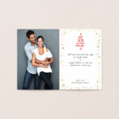 Carte Dorée CHRISTMAS TREE photo de famille typographie modern (Intérieur)