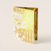 Carte Dorée circuit imprimé électronique Brown et or PCB board (Devant)