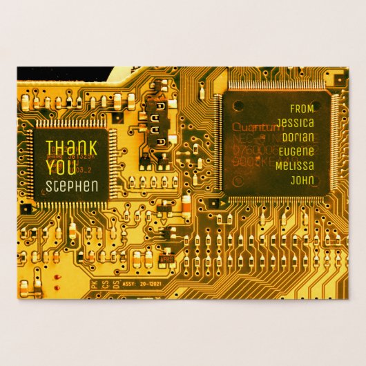Carte Dorée circuit imprimé électronique Brown et or PCB board (Intérieur)