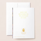 Carte Dorée Circuit imprimé électronique de couleur violette e (Derrière avec enveloppe)