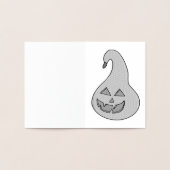 Carte Dorée Citrouille Adorable (Intérieur)