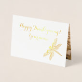 Carte Dorée Citrouilles et Roue de la charrette rurale en bois (Devant)