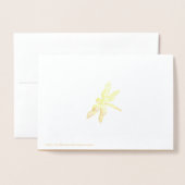 Carte Dorée Citrouilles et Roue de la charrette rurale en bois (Derrière avec enveloppe)