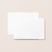 Carte Dorée Classe de 2023 Elégant Merci de graduation Or (Derrière avec enveloppe)