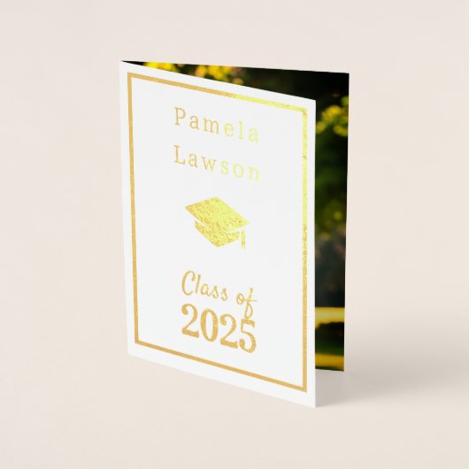 Carte Dorée Classe moderne de 2025 - or (Devant)